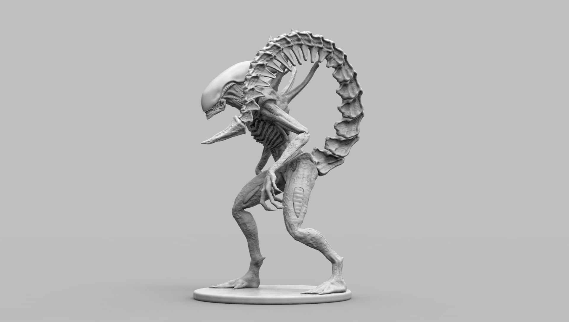Alien Xenomorph Scout 3D Print Model 3D print model_31