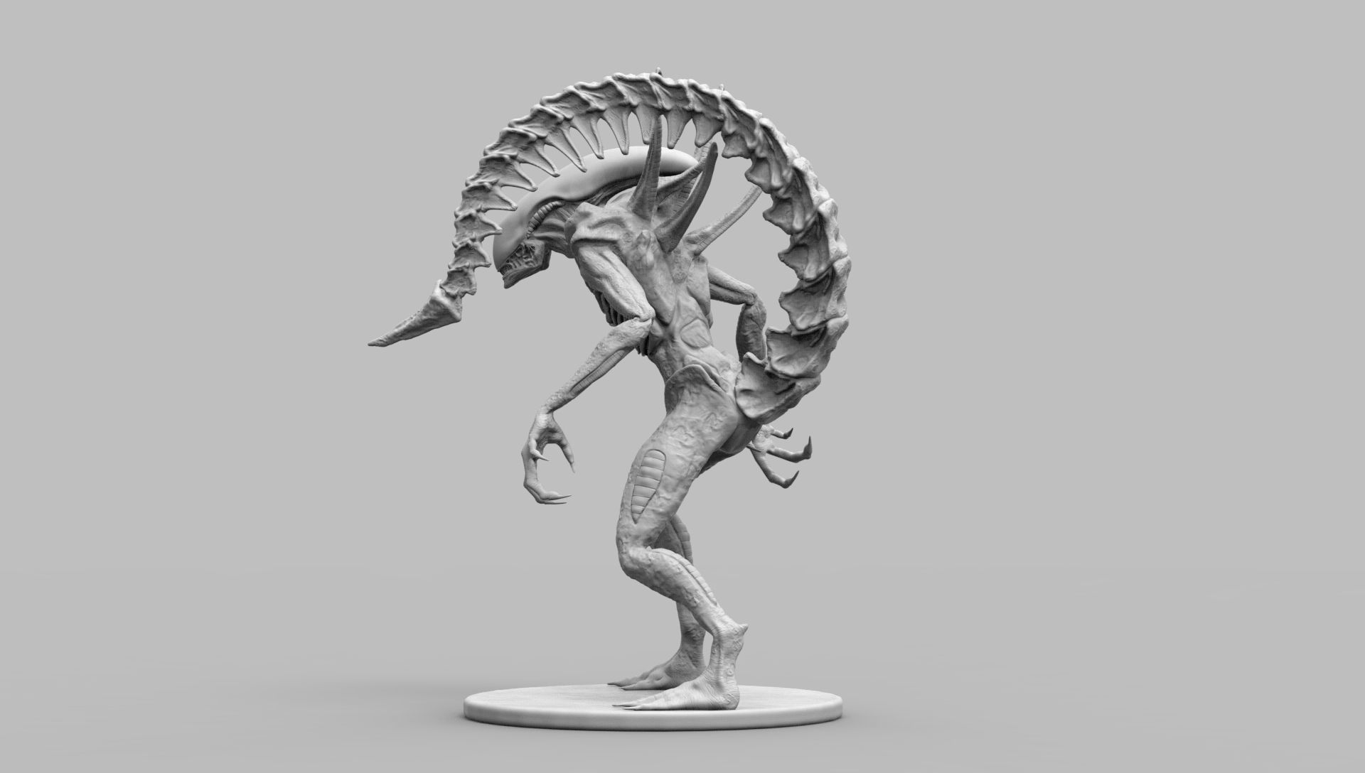 Alien Xenomorph Scout 3D Print Model 3D print model_40