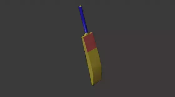 3D cricket bat model