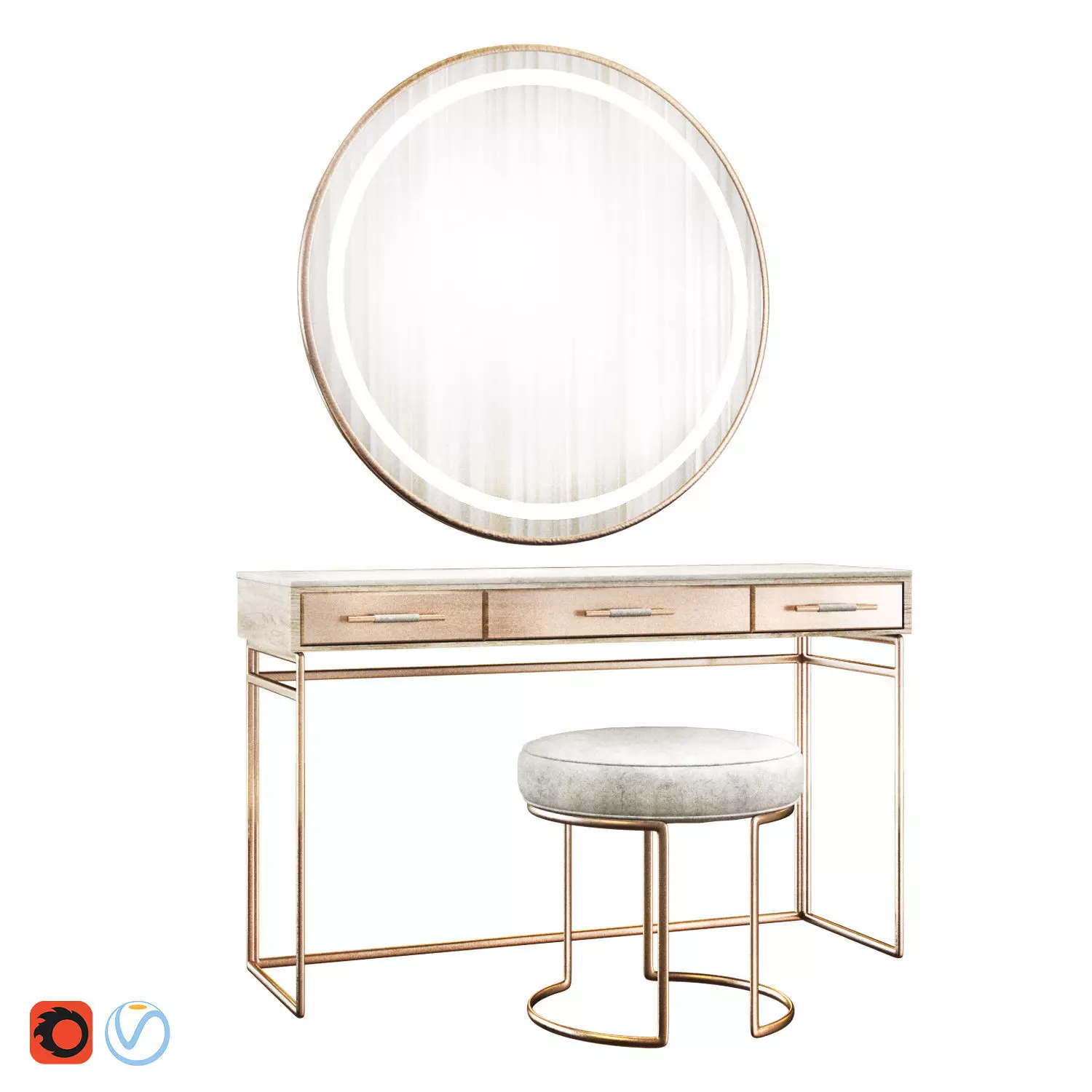 Dressing table 3D model