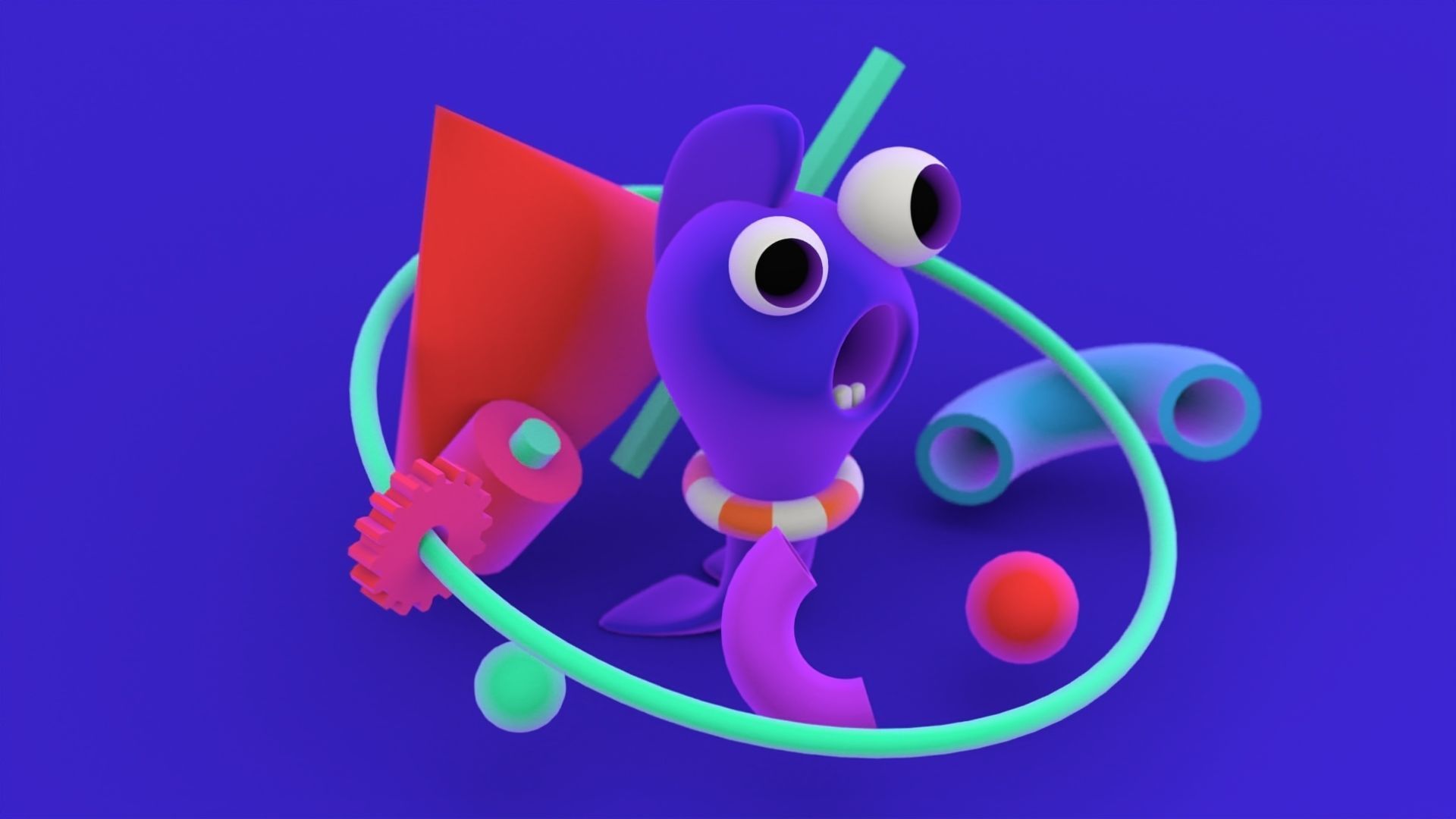 3D Illustration Fish - Fish Model - Arnold Render Free 3D model_2