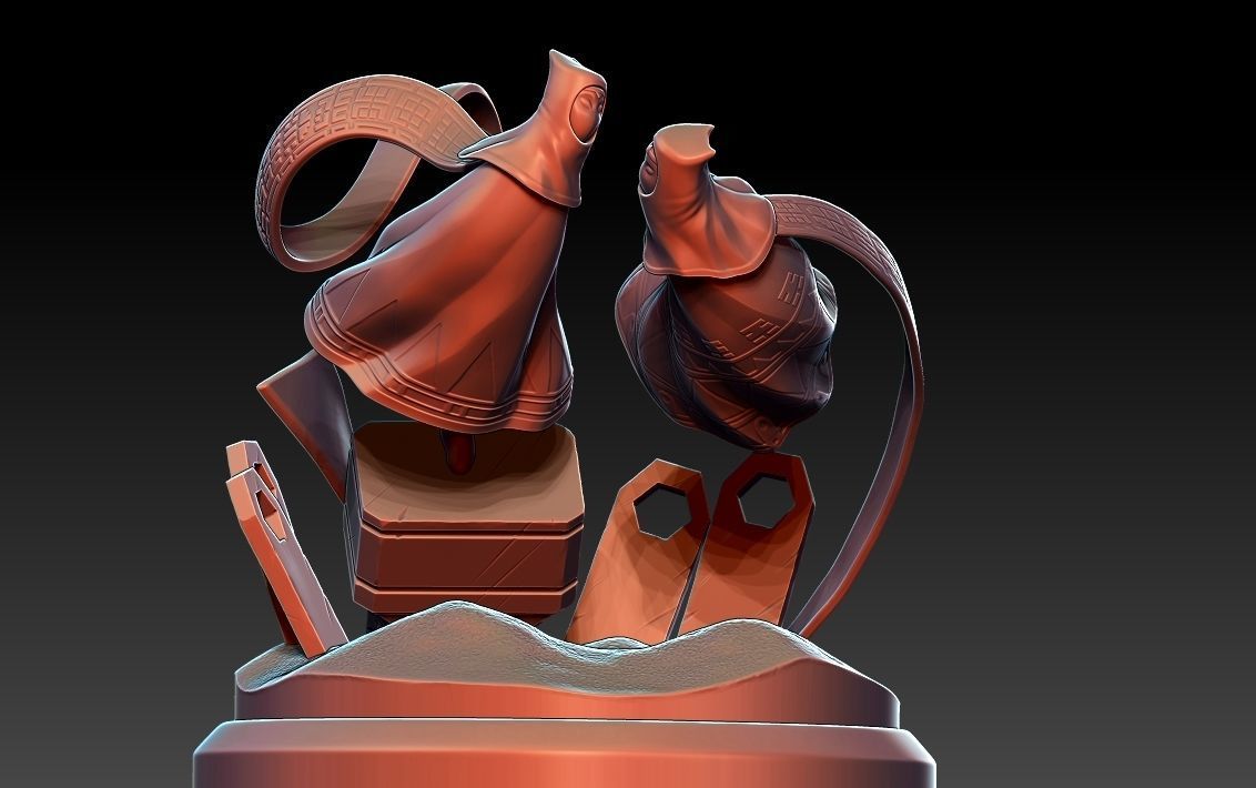 Diorama Journey through the desert 3D print model_10