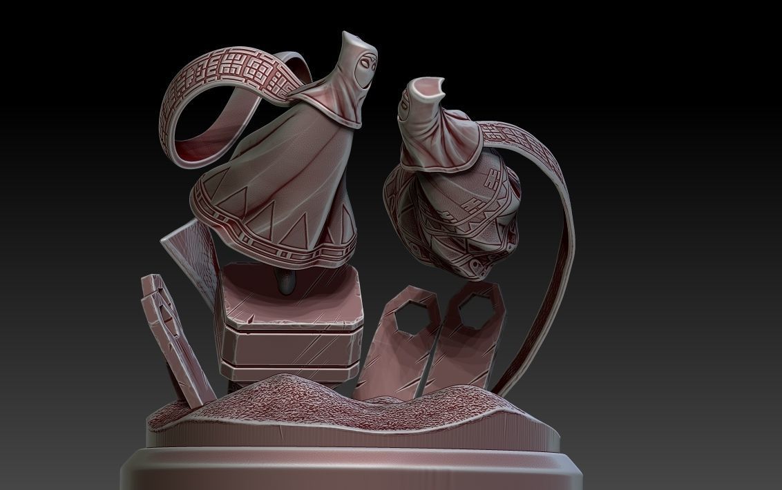 Diorama Journey through the desert 3D print model_12