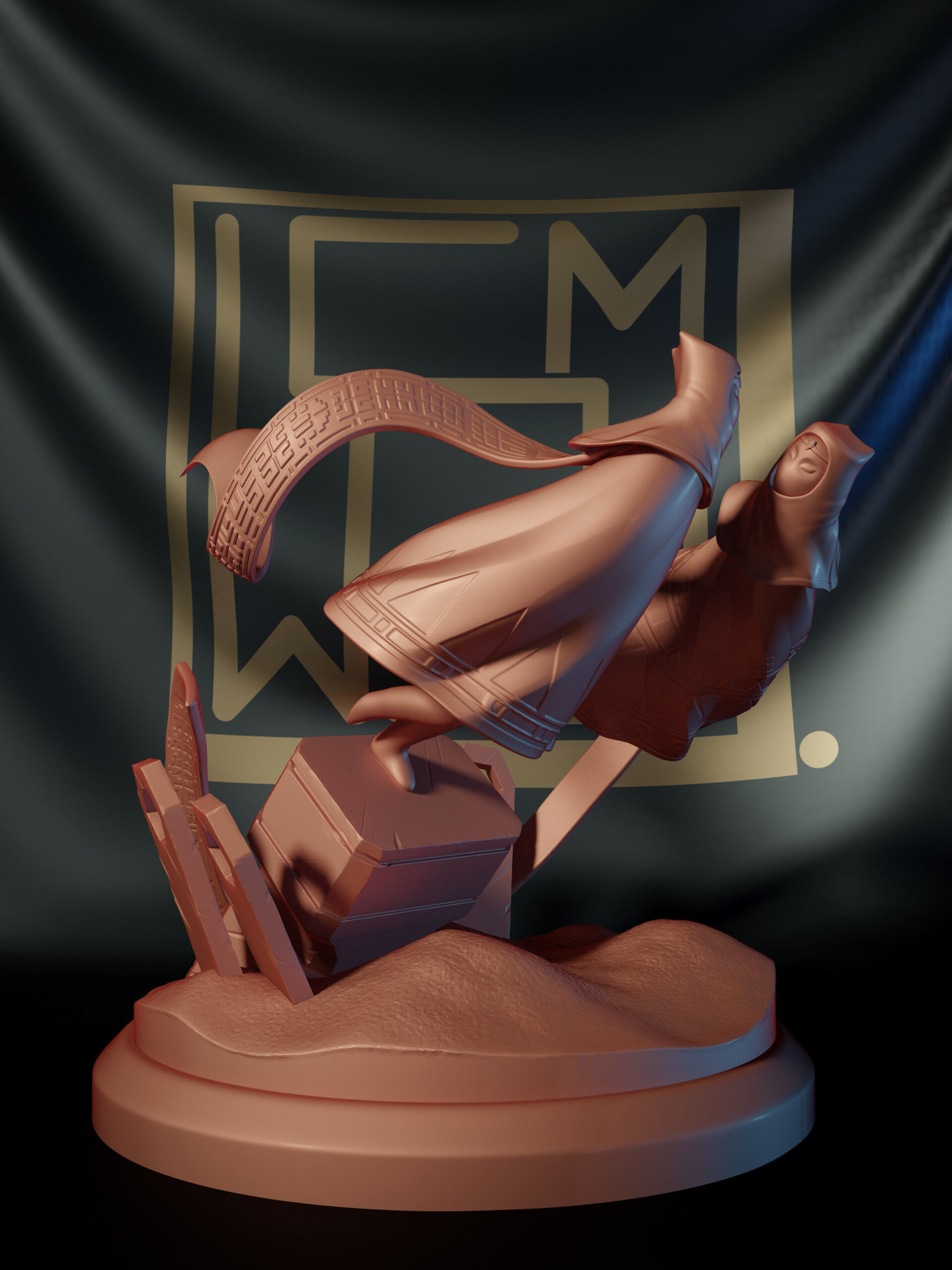 Diorama Journey through the desert 3D print model_4