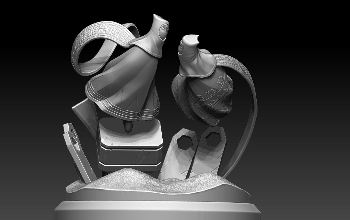 Diorama Journey through the desert 3D print model_6