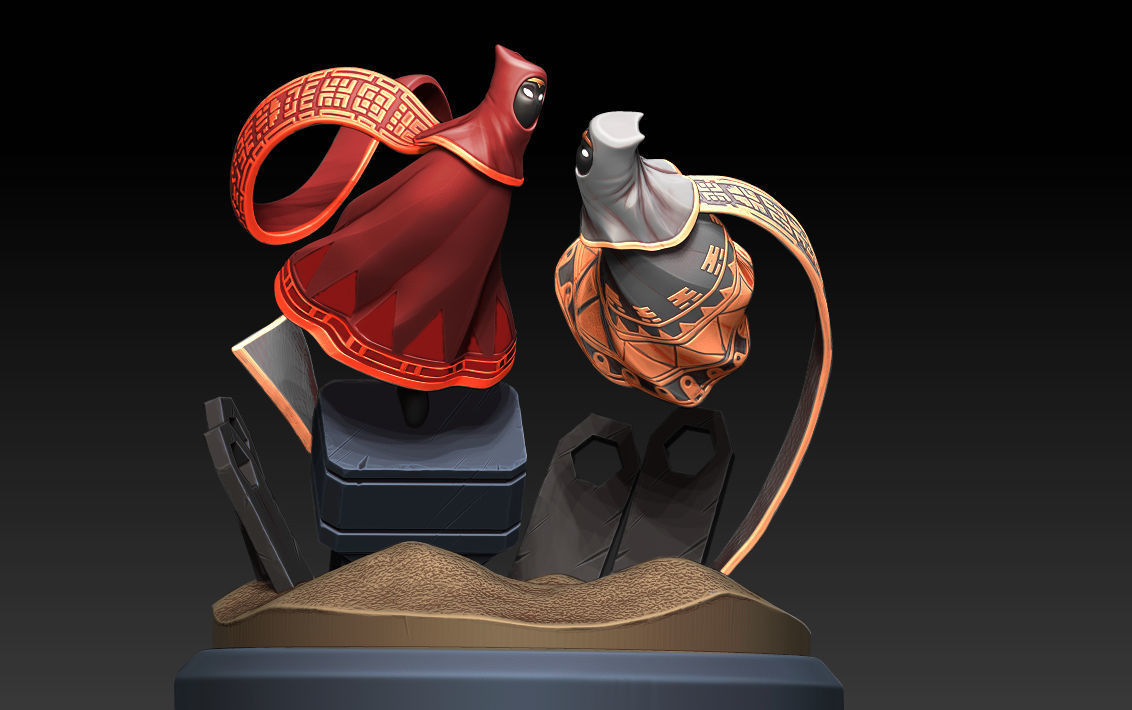 Diorama Journey through the desert 3D print model_15