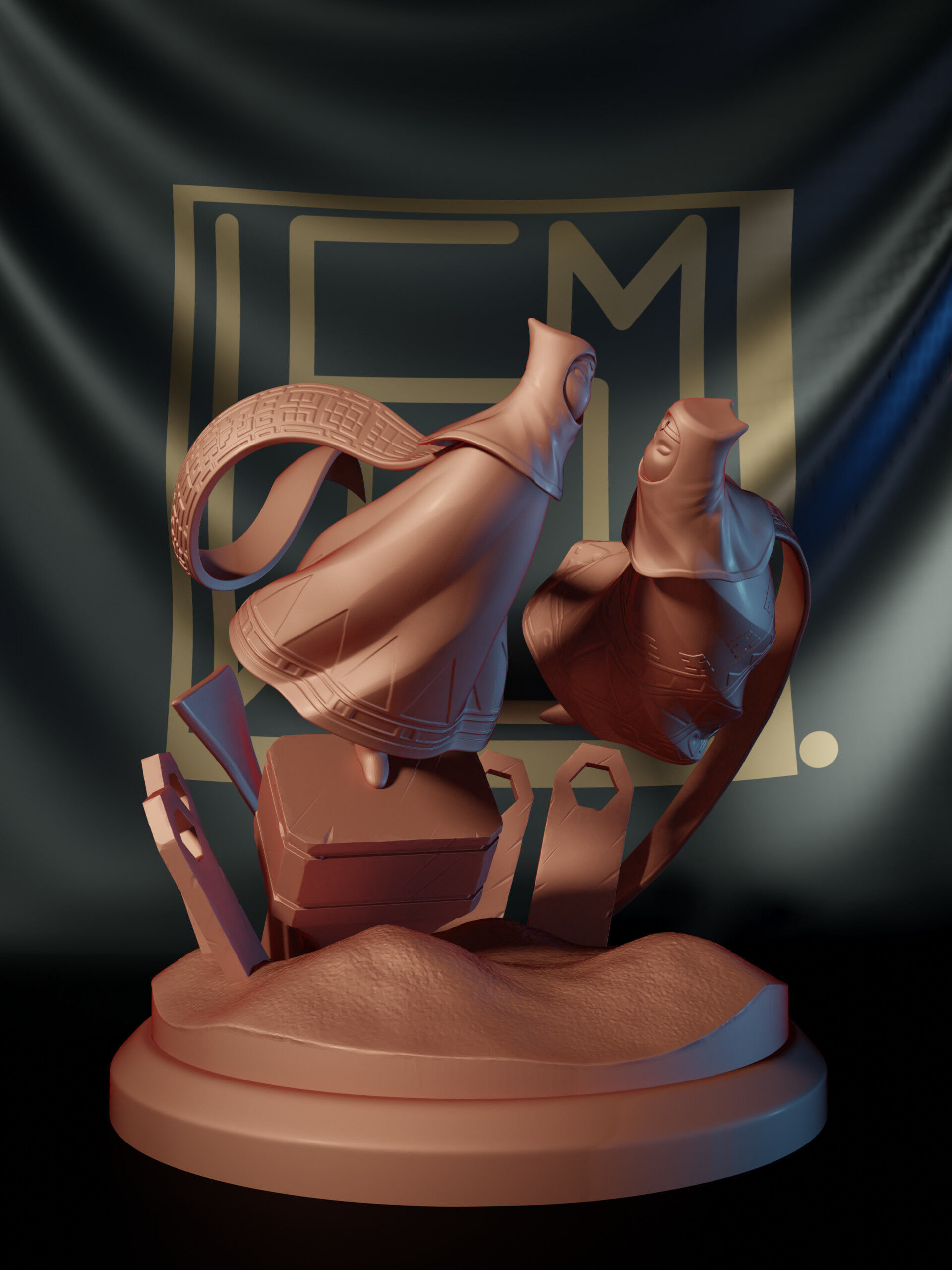 Diorama Journey through the desert 3D print model_5