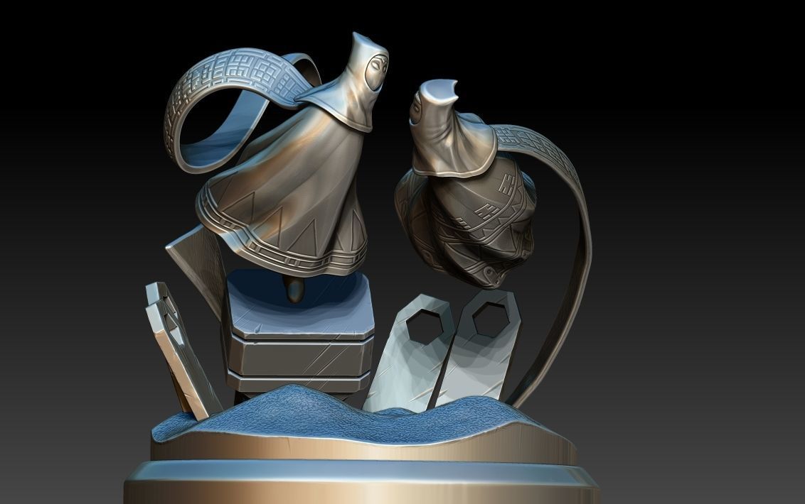 Diorama Journey through the desert 3D print model_8