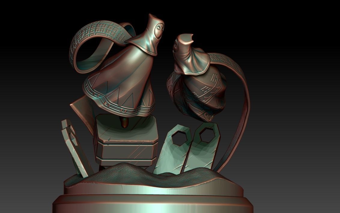 Diorama Journey through the desert 3D print model_11