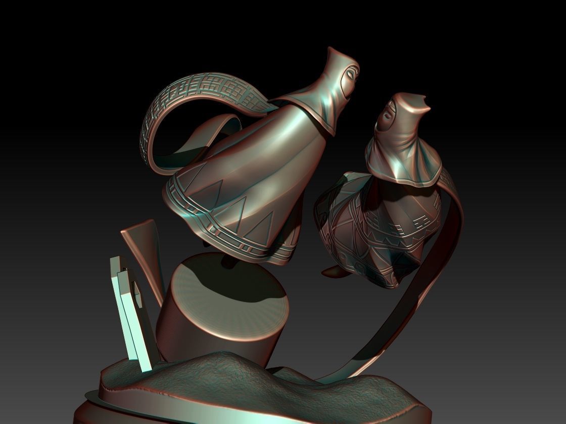 Diorama Journey through the desert 3D print model_14