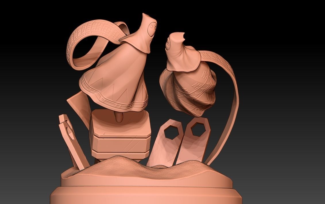 Diorama Journey through the desert 3D print model_7