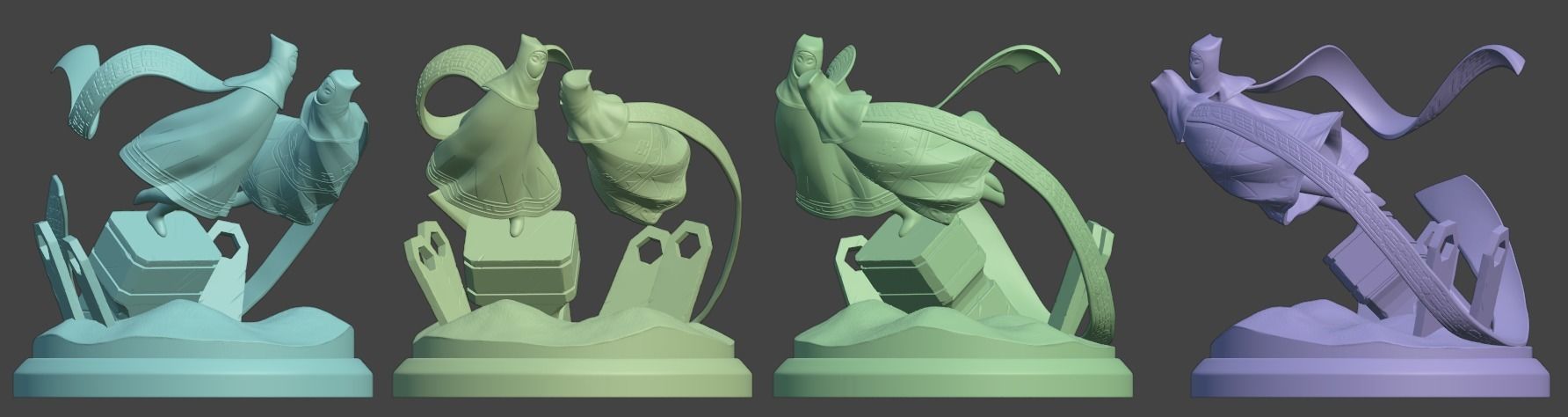 Diorama Journey through the desert 3D print model_16