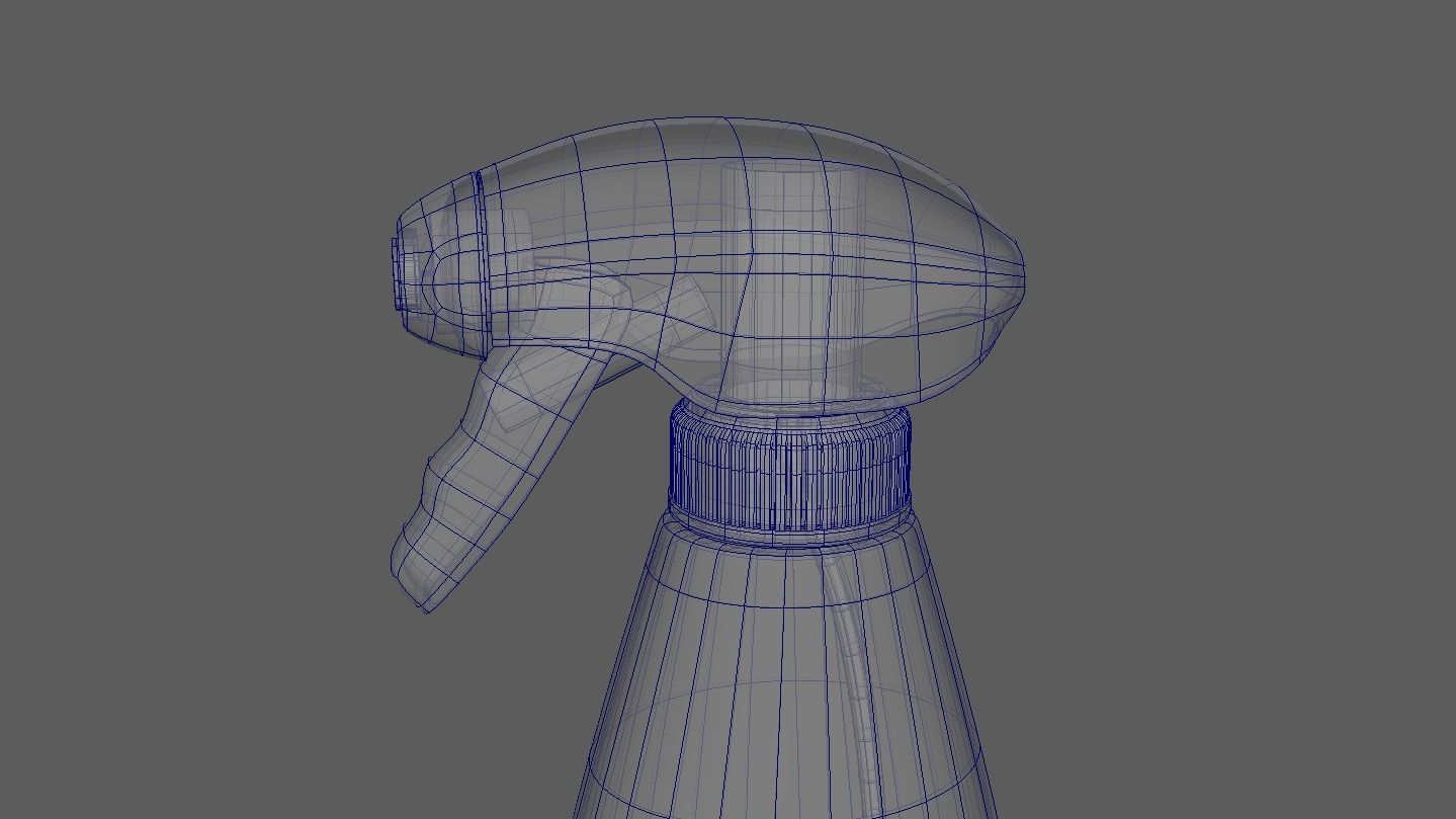 Spray Bottle - Sprinkler Bottle 3D Model 3D model_10