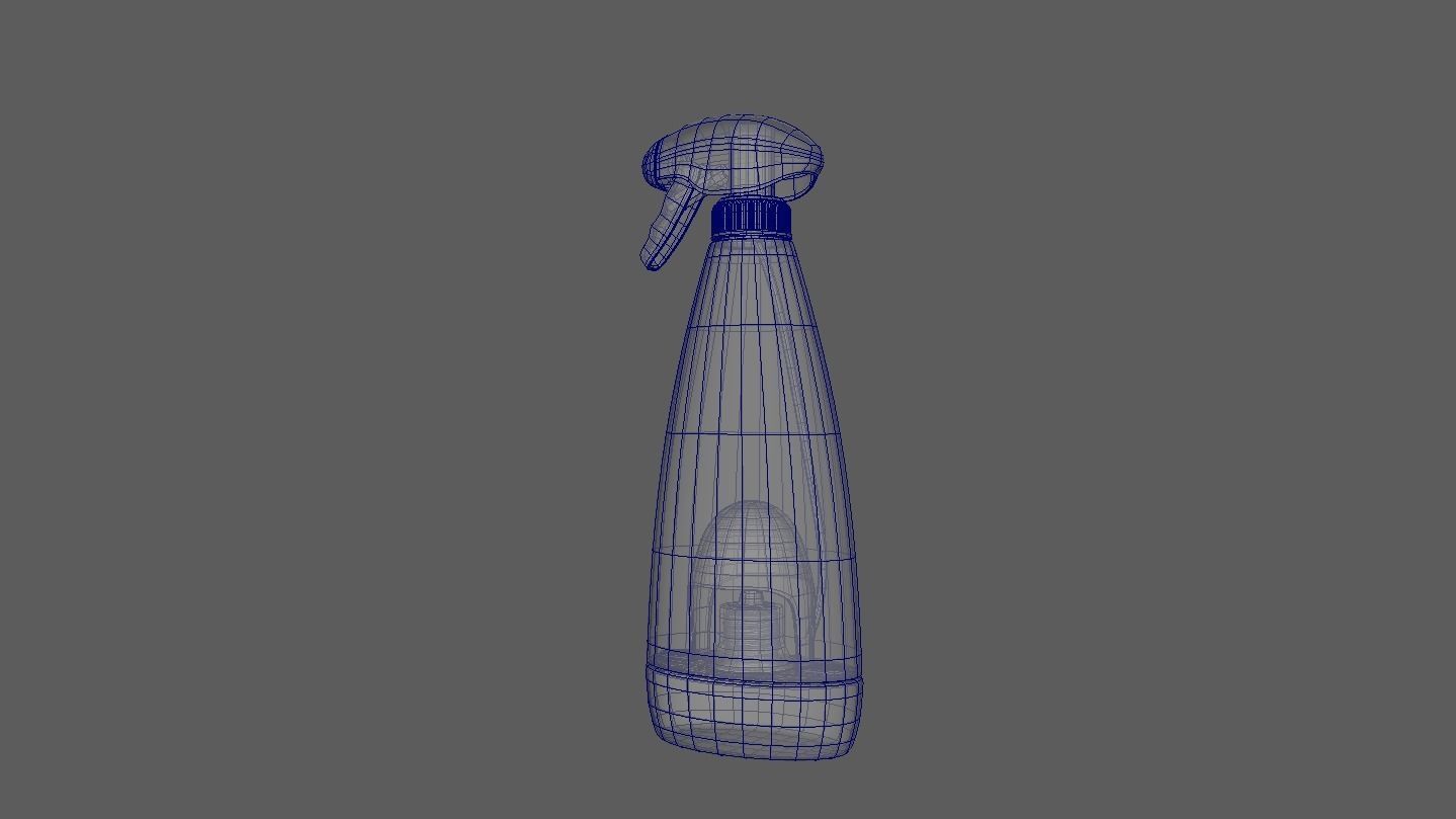Spray Bottle - Sprinkler Bottle 3D Model 3D model_9
