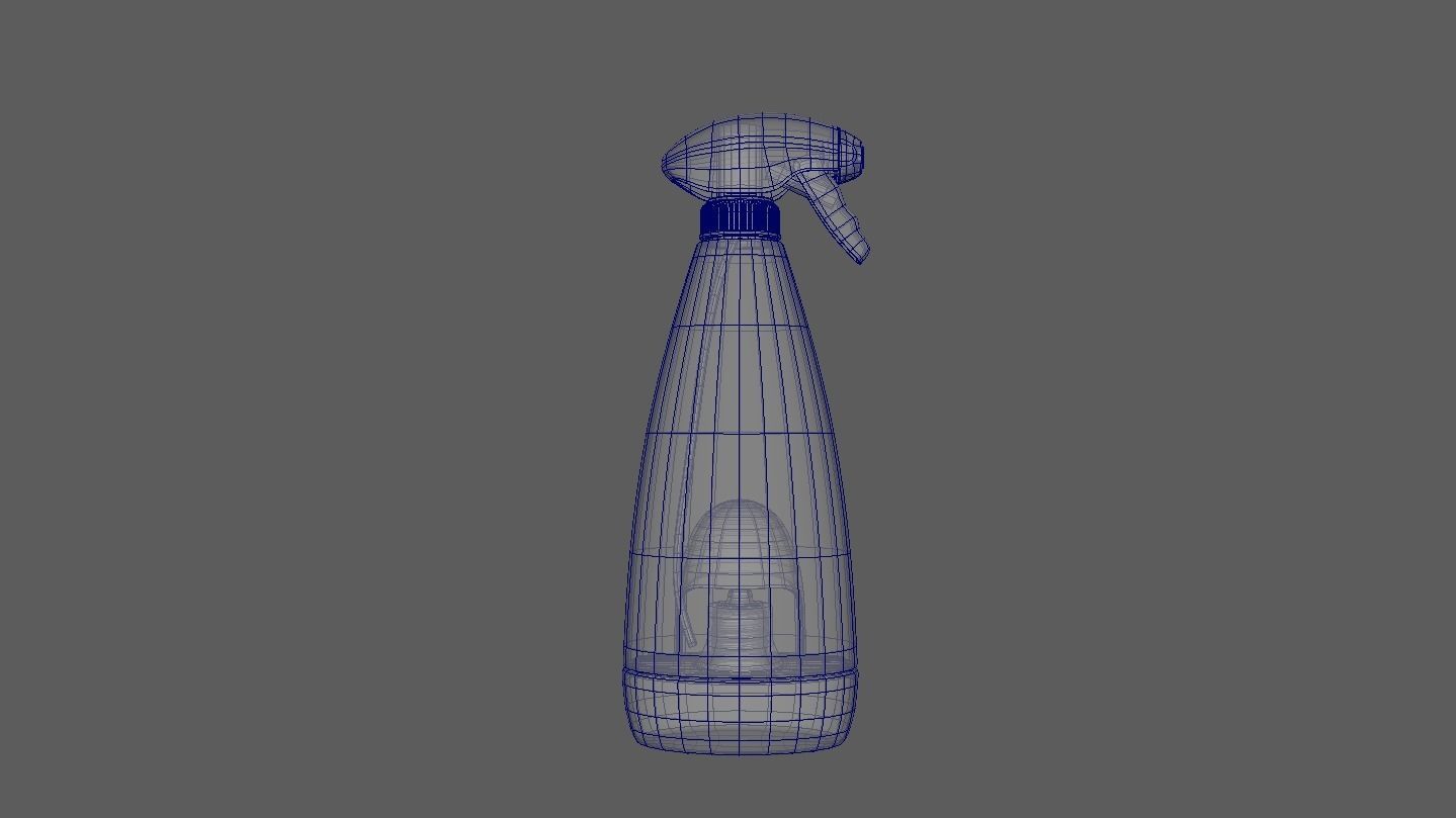 Spray Bottle - Sprinkler Bottle 3D Model 3D model_8