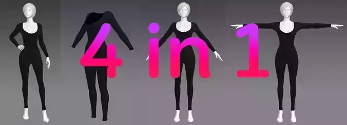 Woman Clothing 4 in 1 set68