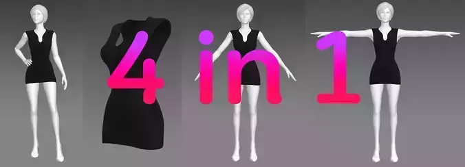 Woman Clothing 4 in 1 set69