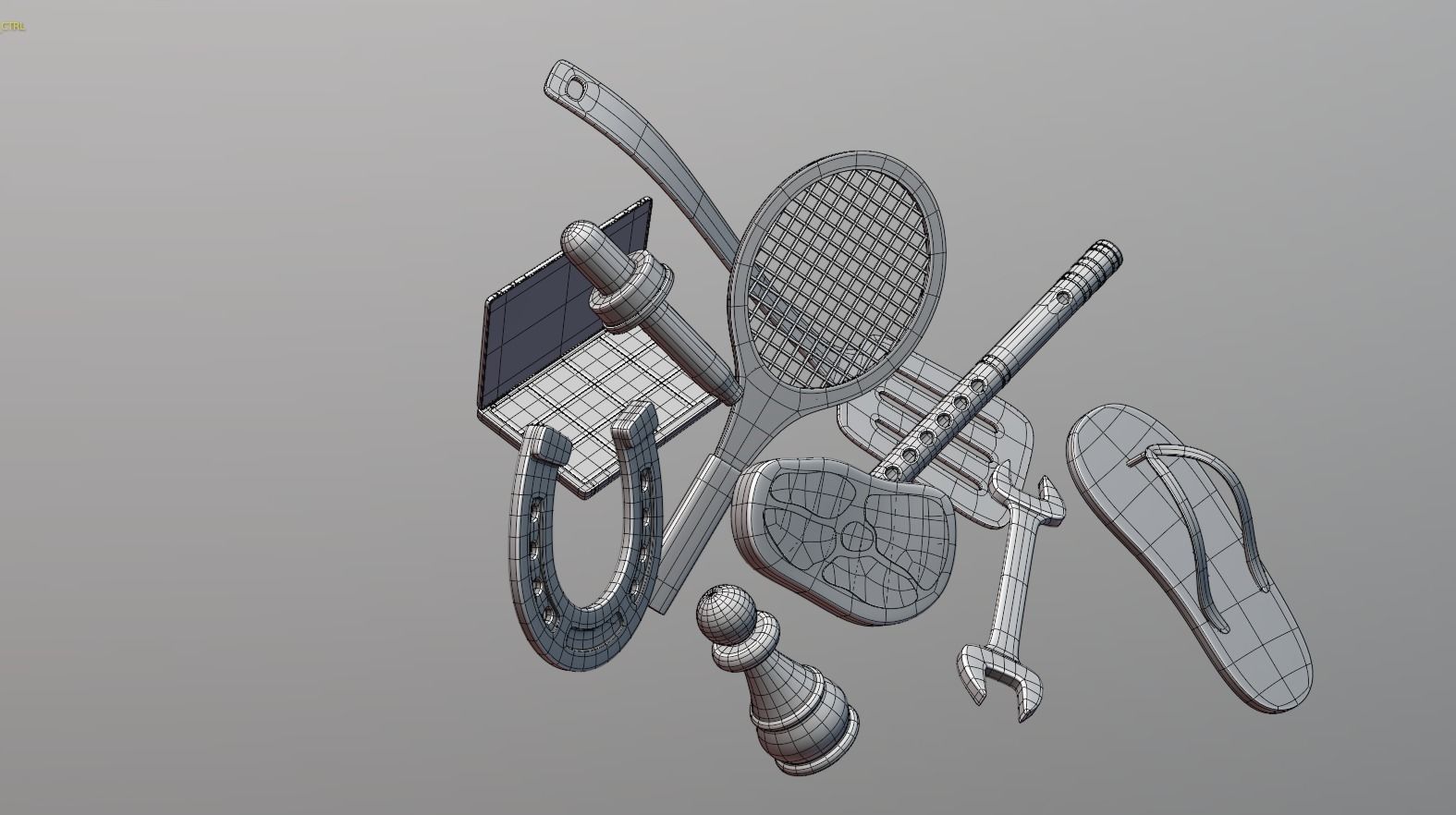 Abstract Elements Pack 1 3D model_6