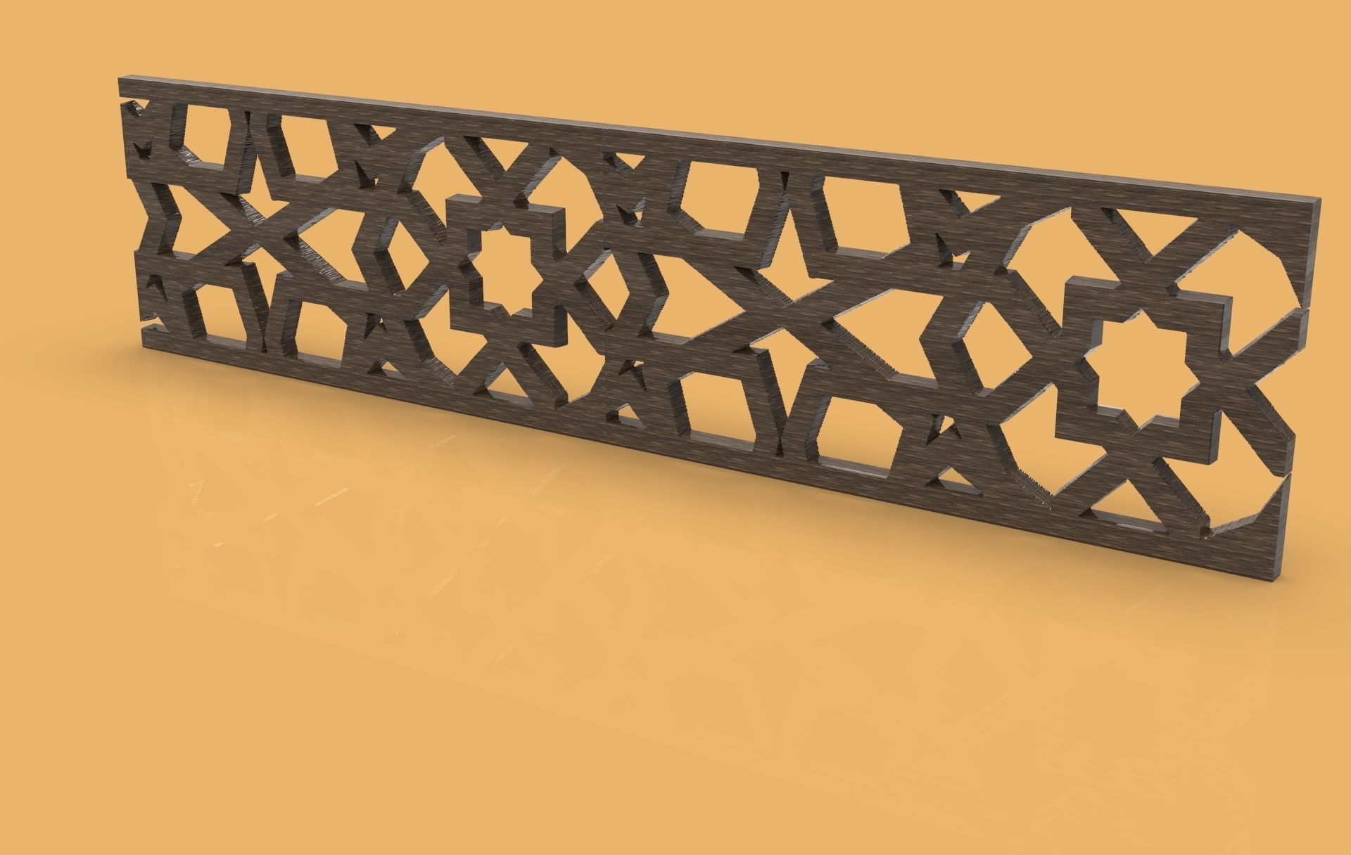 Floral Wood Carving for Furniture - 13 3D model_1