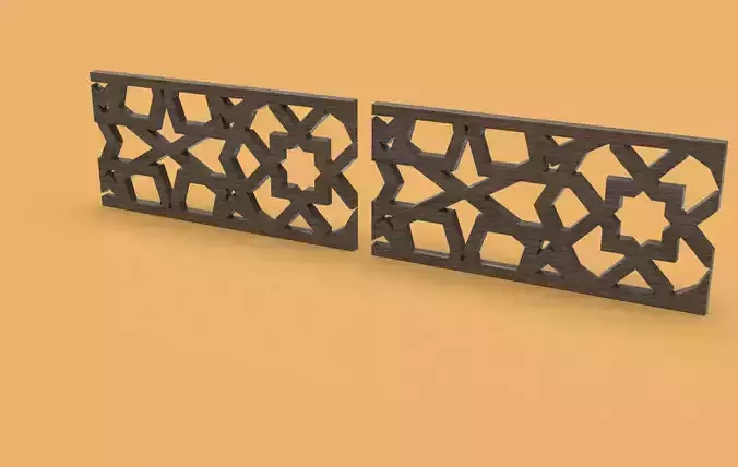 Floral Wood Carving for Furniture - 13 3D model