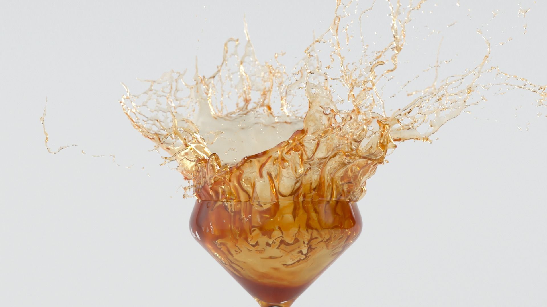 Drink Splash Animated 3D model_5