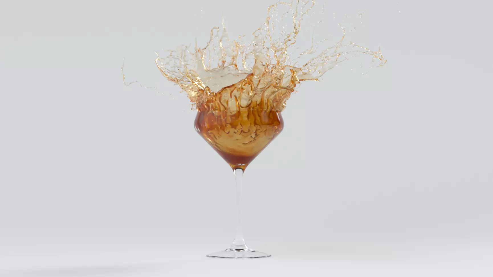 Drink Splash Animated 3D model_0