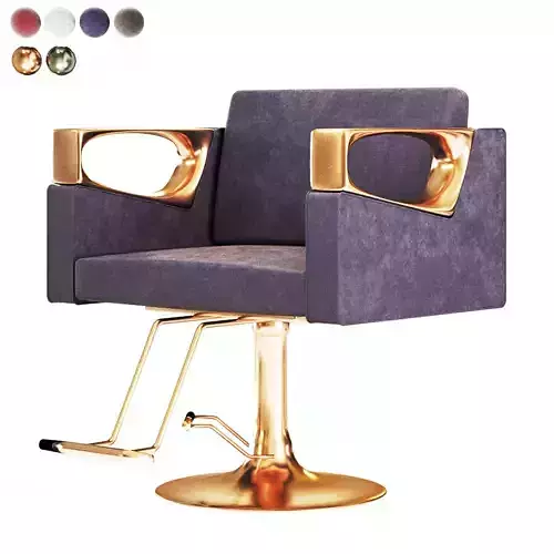 Beauty salon chair Low-poly 3D model