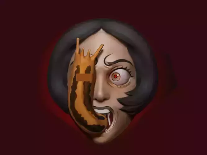 Halloween Junji Ito Mask 3D print model