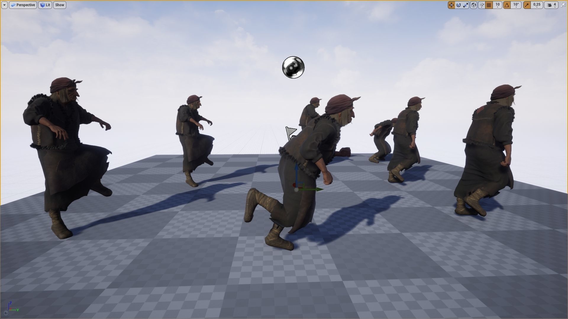 Baba Yaga Low-poly 3D model_13