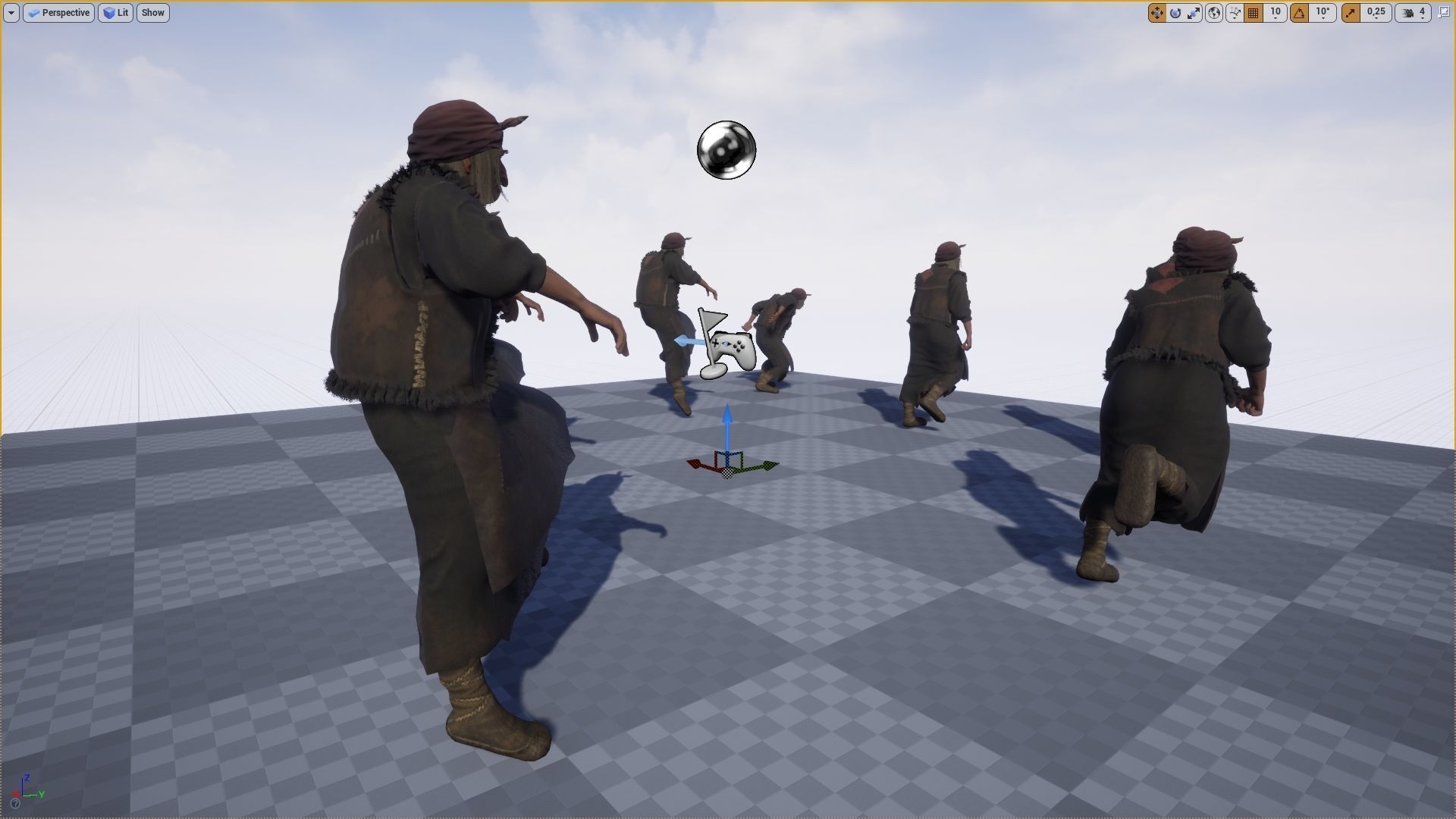 Baba Yaga Low-poly 3D model_11