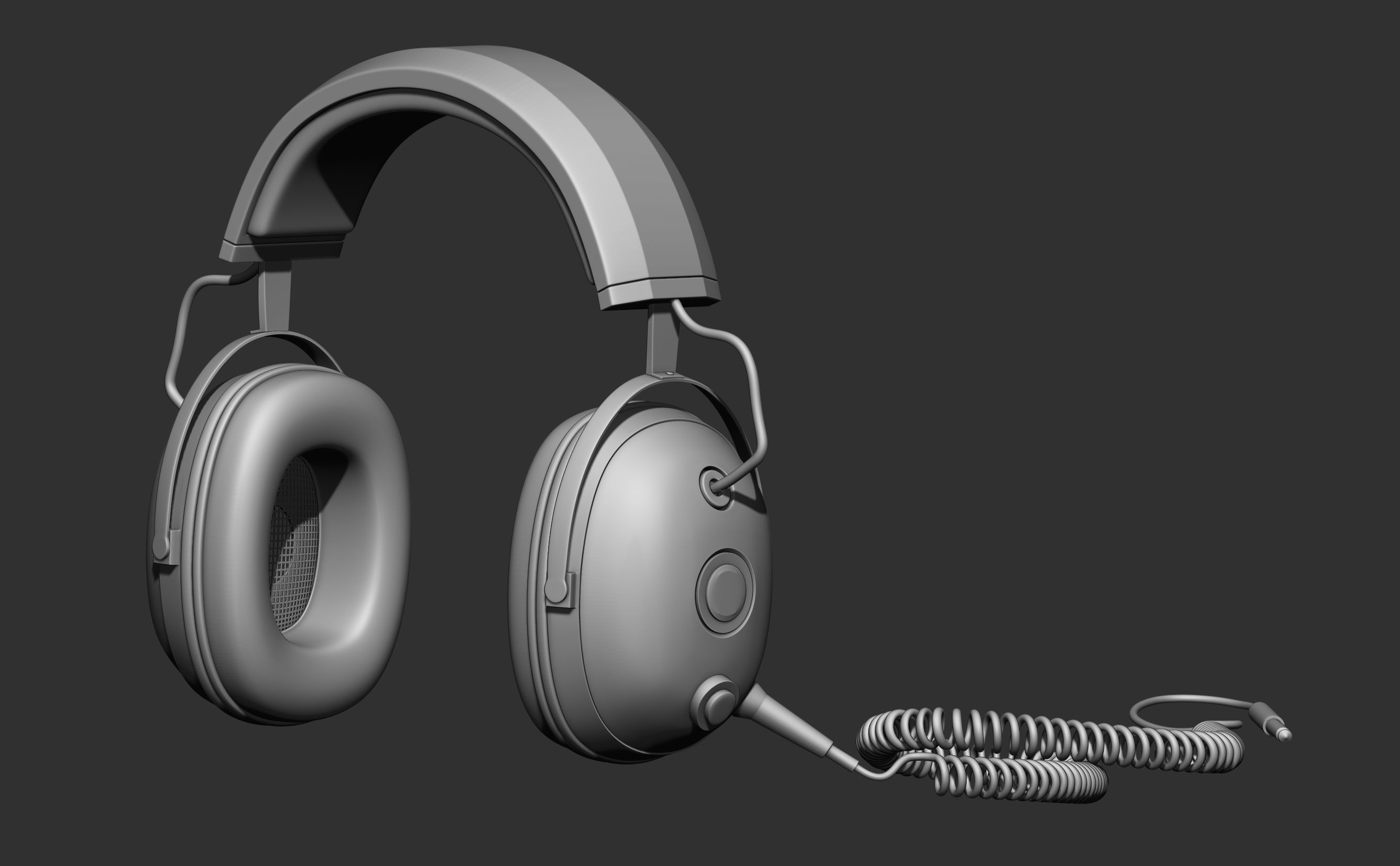 Headphone Zmodeler Practice 3D model_2