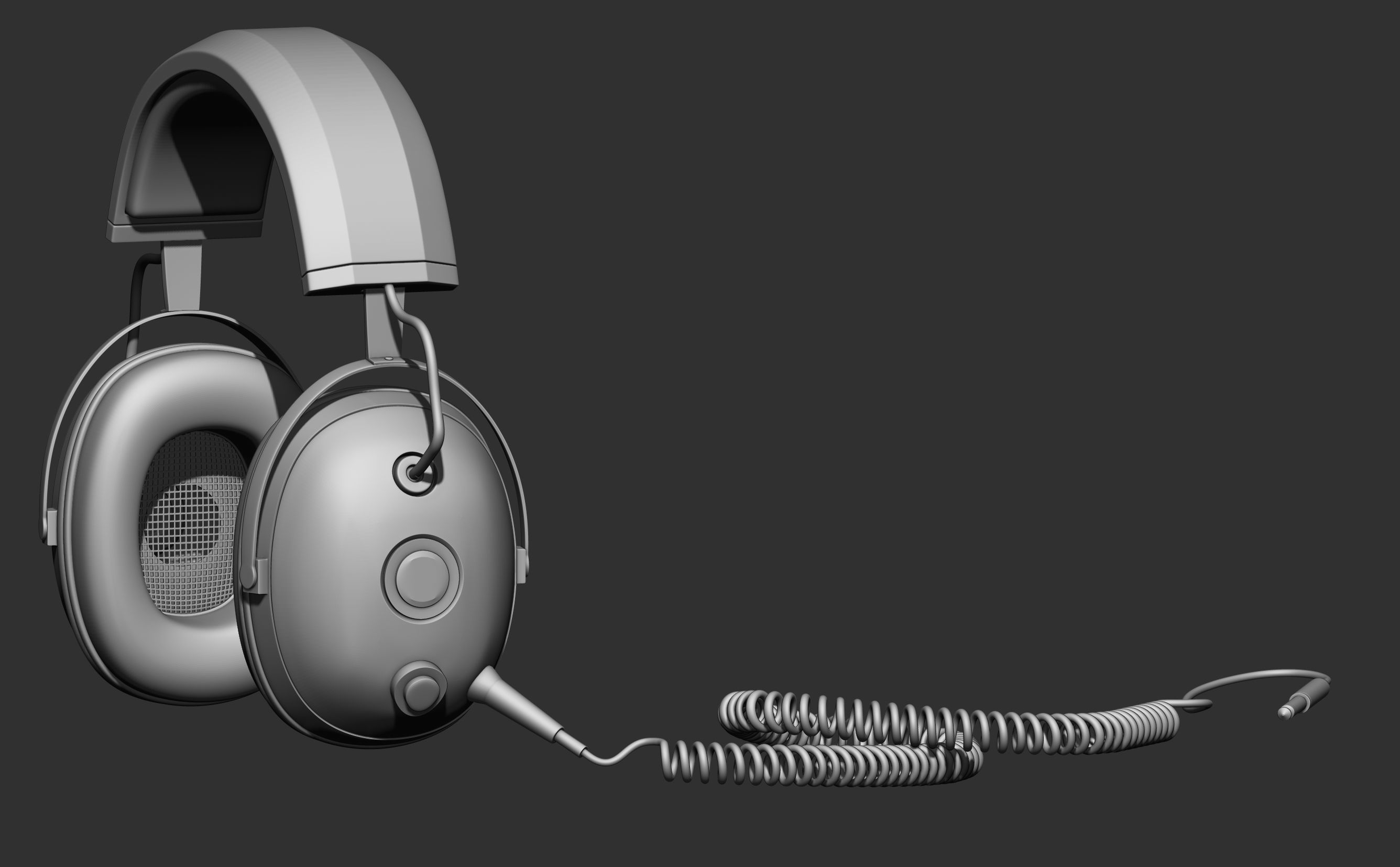 Headphone Zmodeler Practice 3D model_1