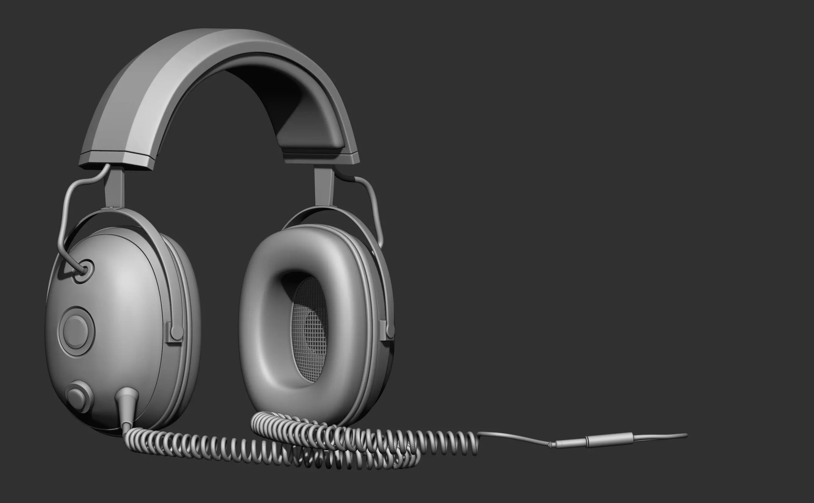 Headphone Zmodeler Practice 3D model_0