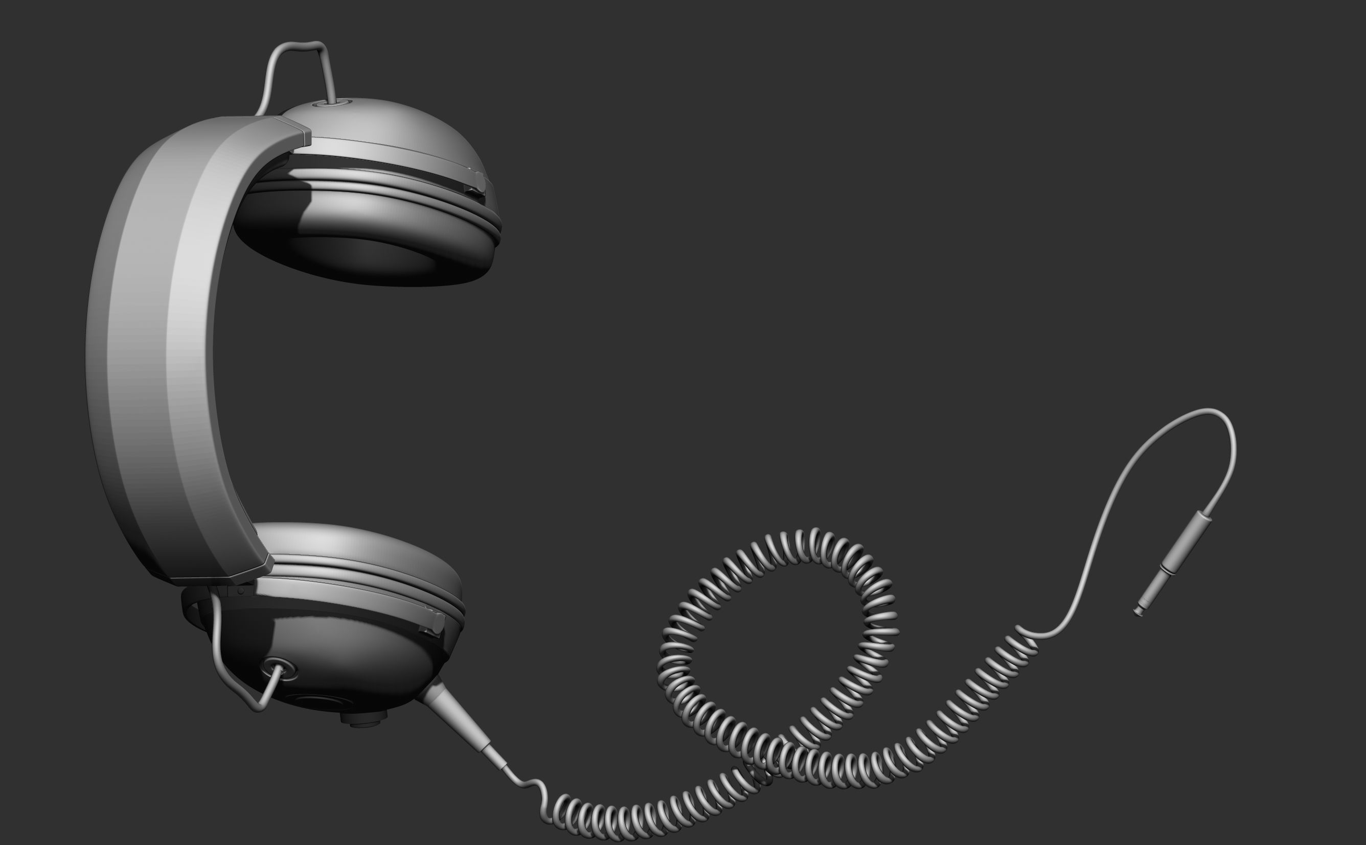 Headphone Zmodeler Practice 3D model_3