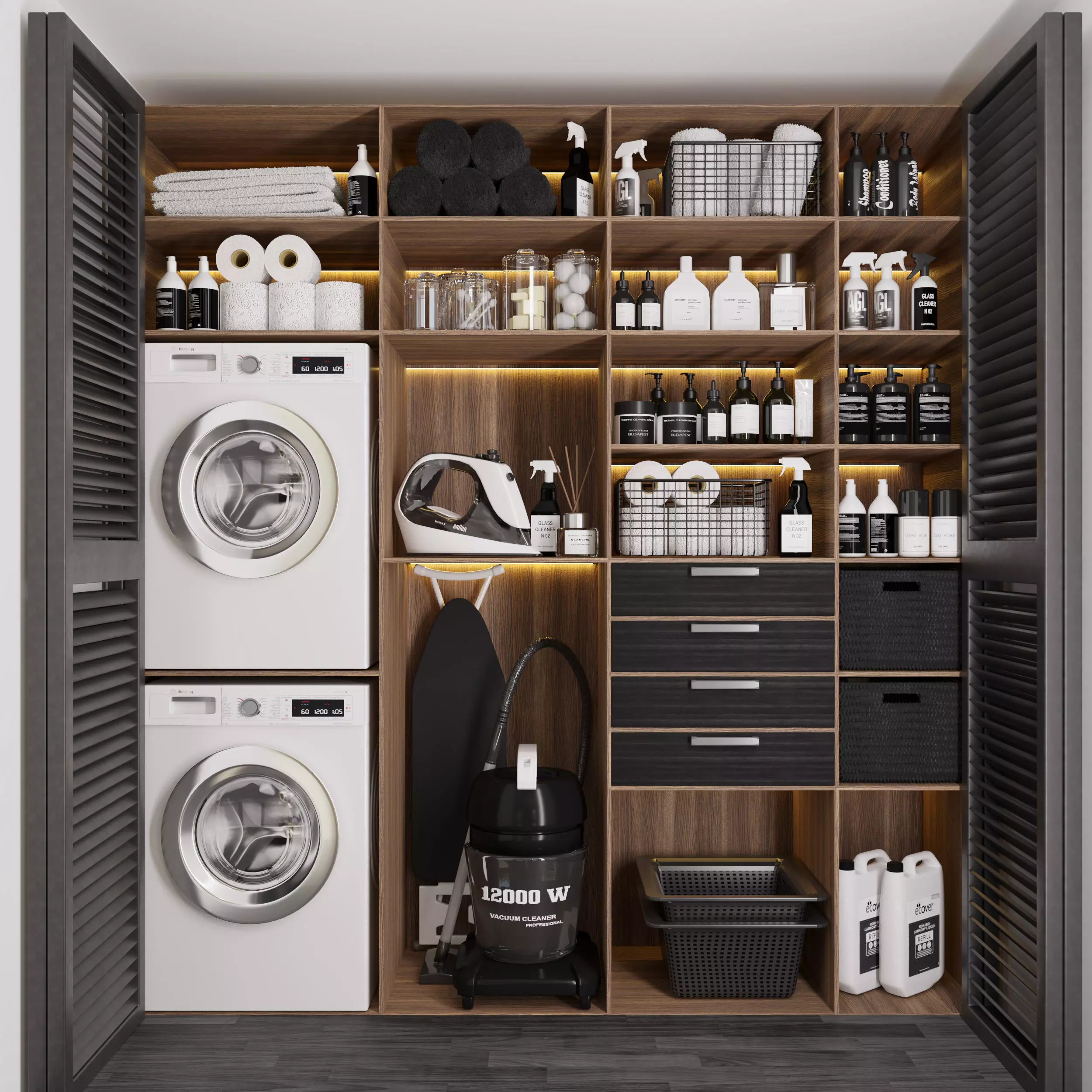 laundry room 001 Low-poly 3D model_0