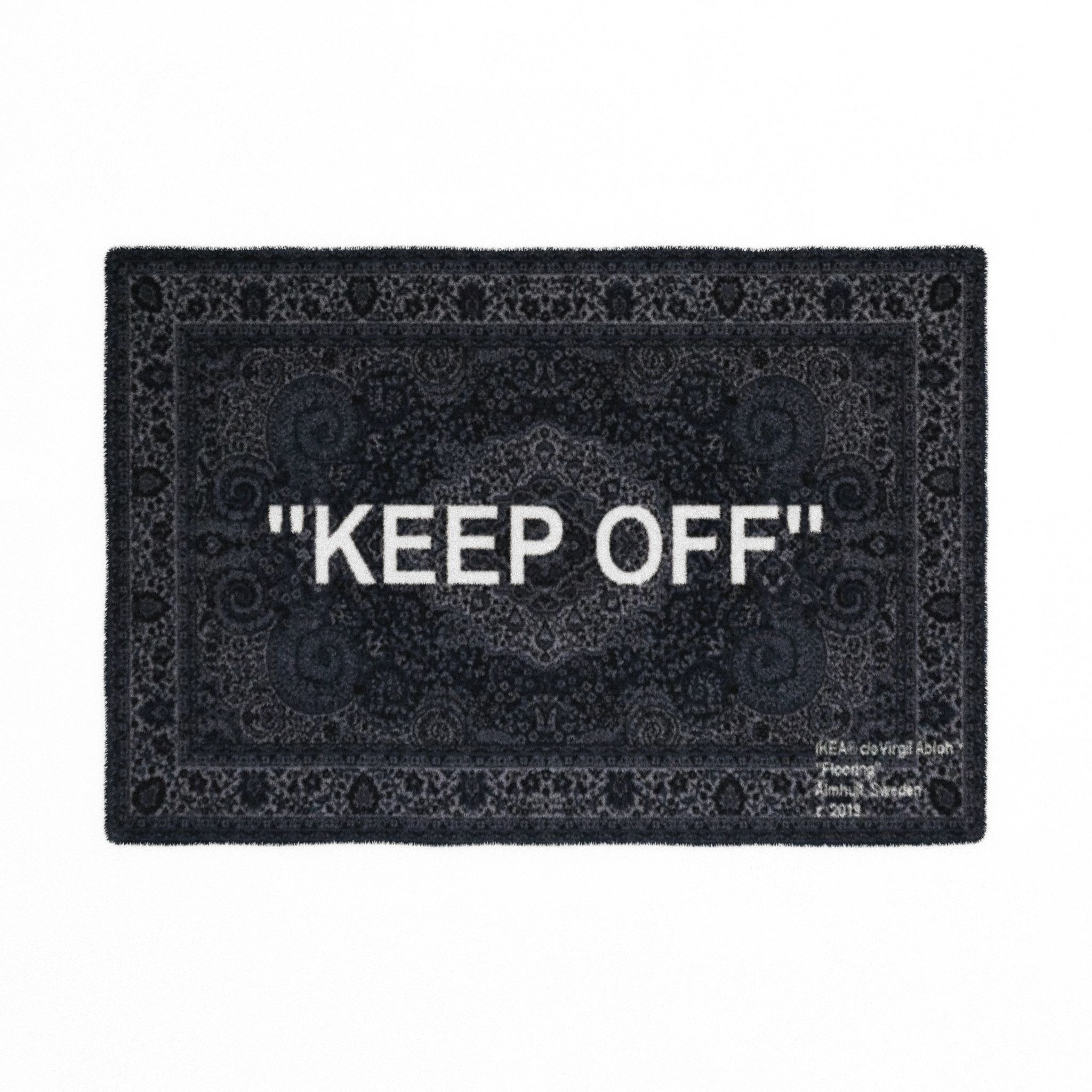 Virgil Abloh x IKEA KEEP OFF Rug 3D model_1