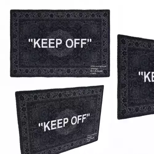 Virgil Abloh x IKEA KEEP OFF Rug 3D model