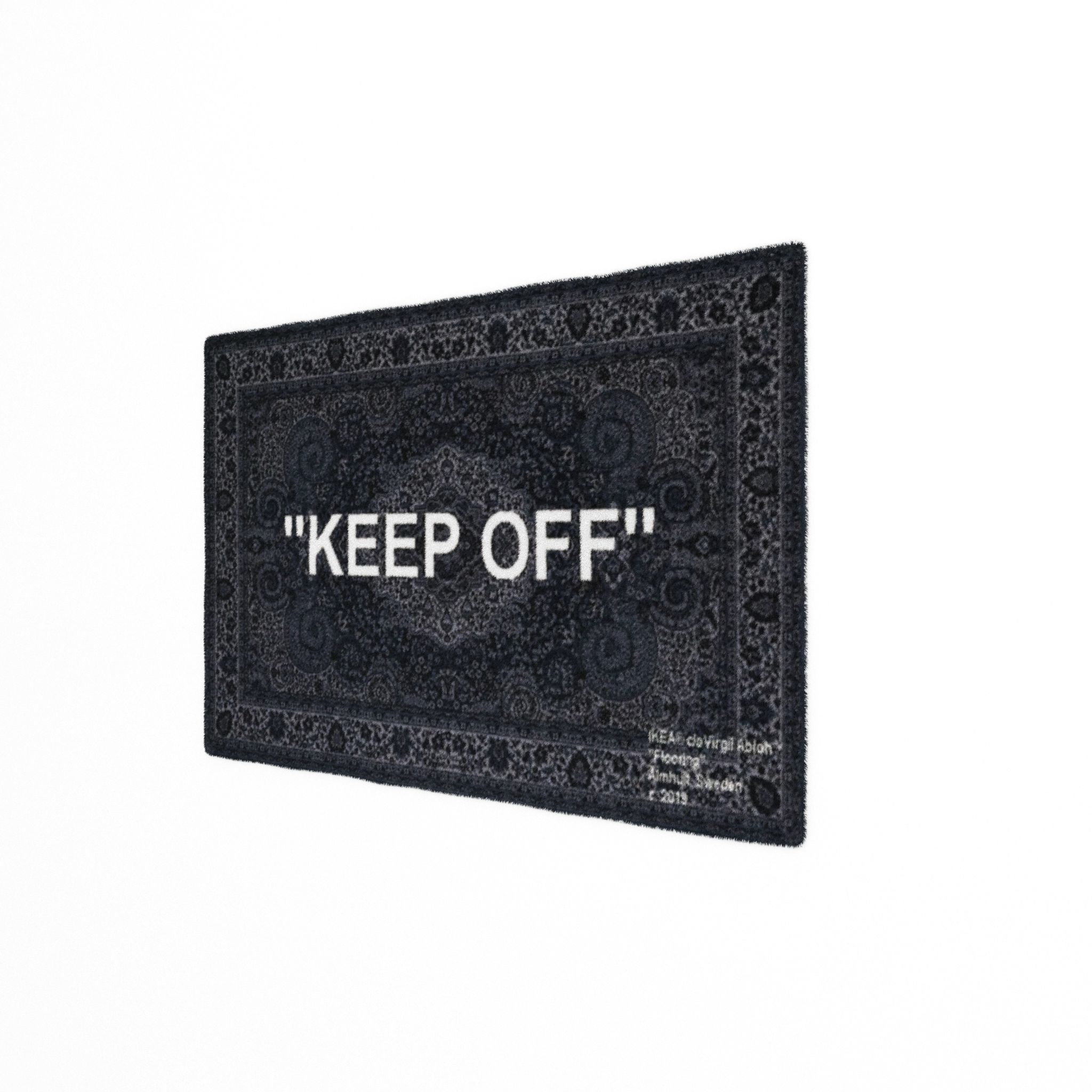 Virgil Abloh x IKEA KEEP OFF Rug 3D model_3