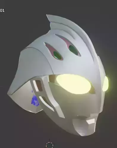 Ultraman Nexus 3D printable cosplay helmet 3D print model