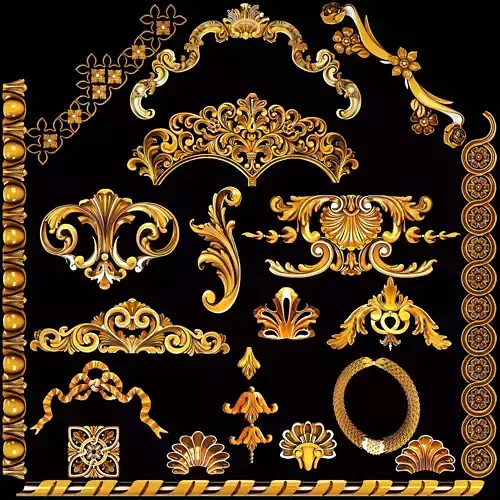 Collection of classical ornaments