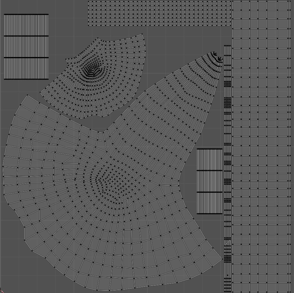 Witches Magic Hat Game Ready Low-poly 3D model_16