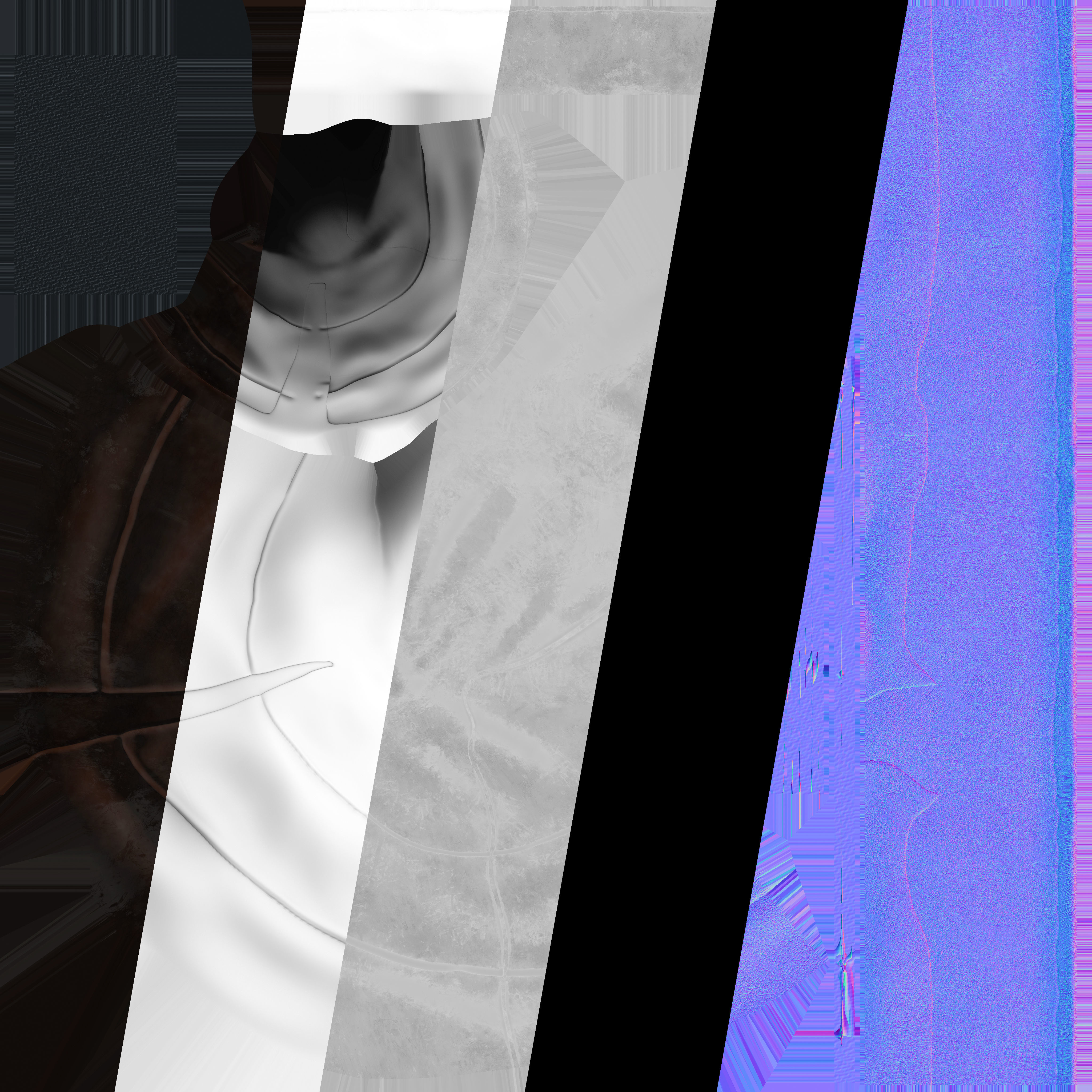 Witches Magic Hat Game Ready Low-poly 3D model_17