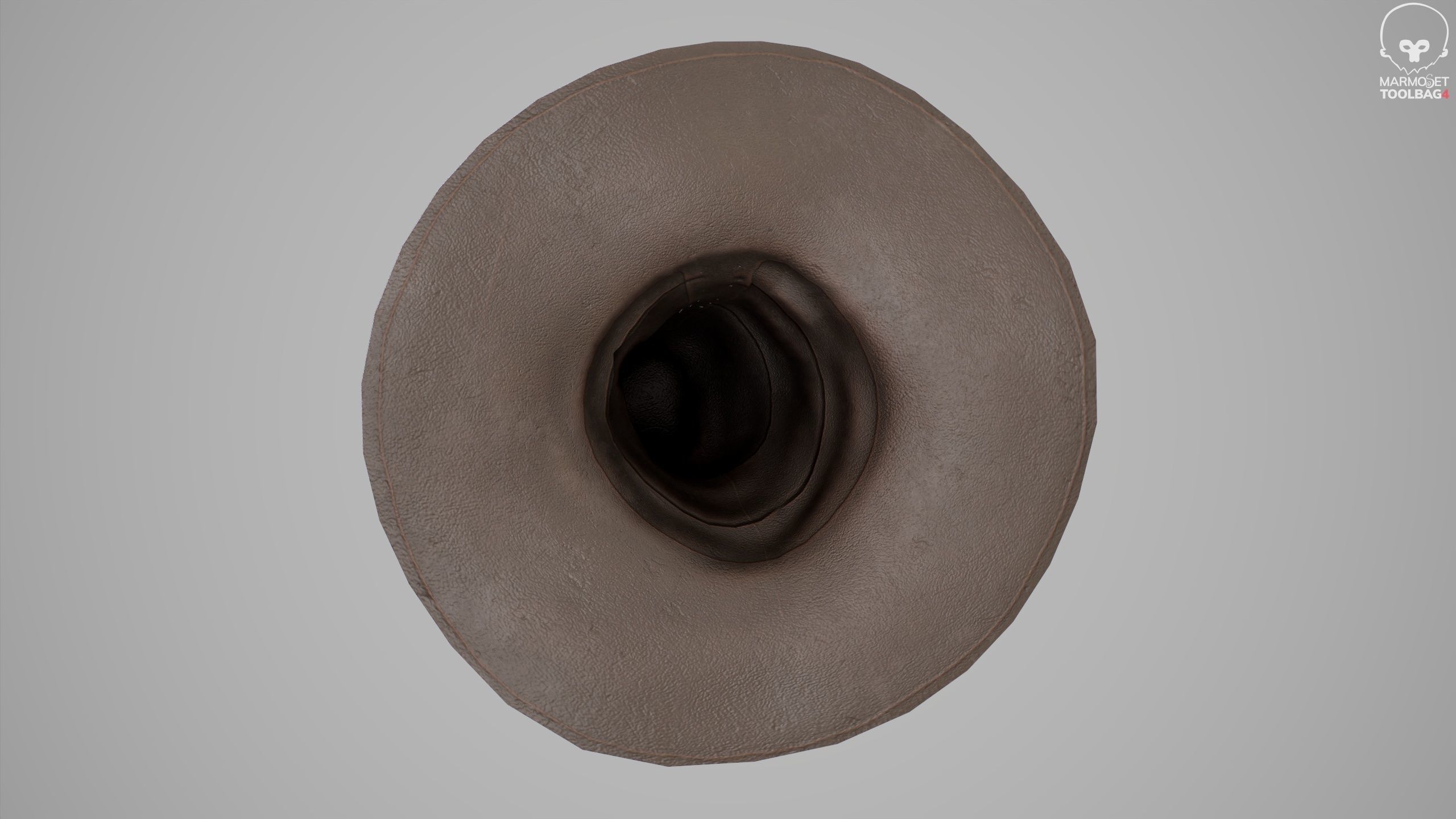 Witches Magic Hat Game Ready Low-poly 3D model_6