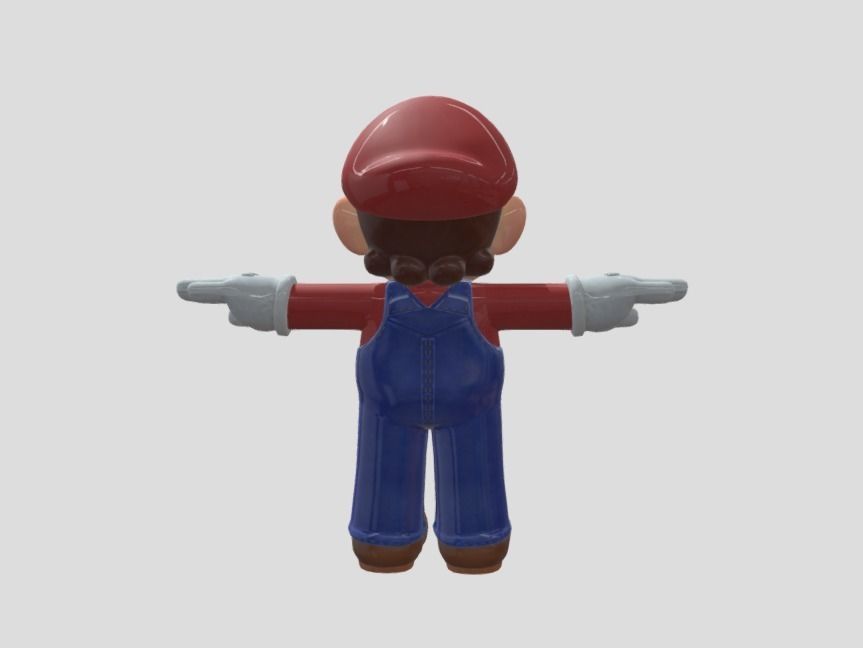 Mario 3d Model bros figure 3D model_1