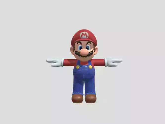 Mario 3d Model bros figure 3D model