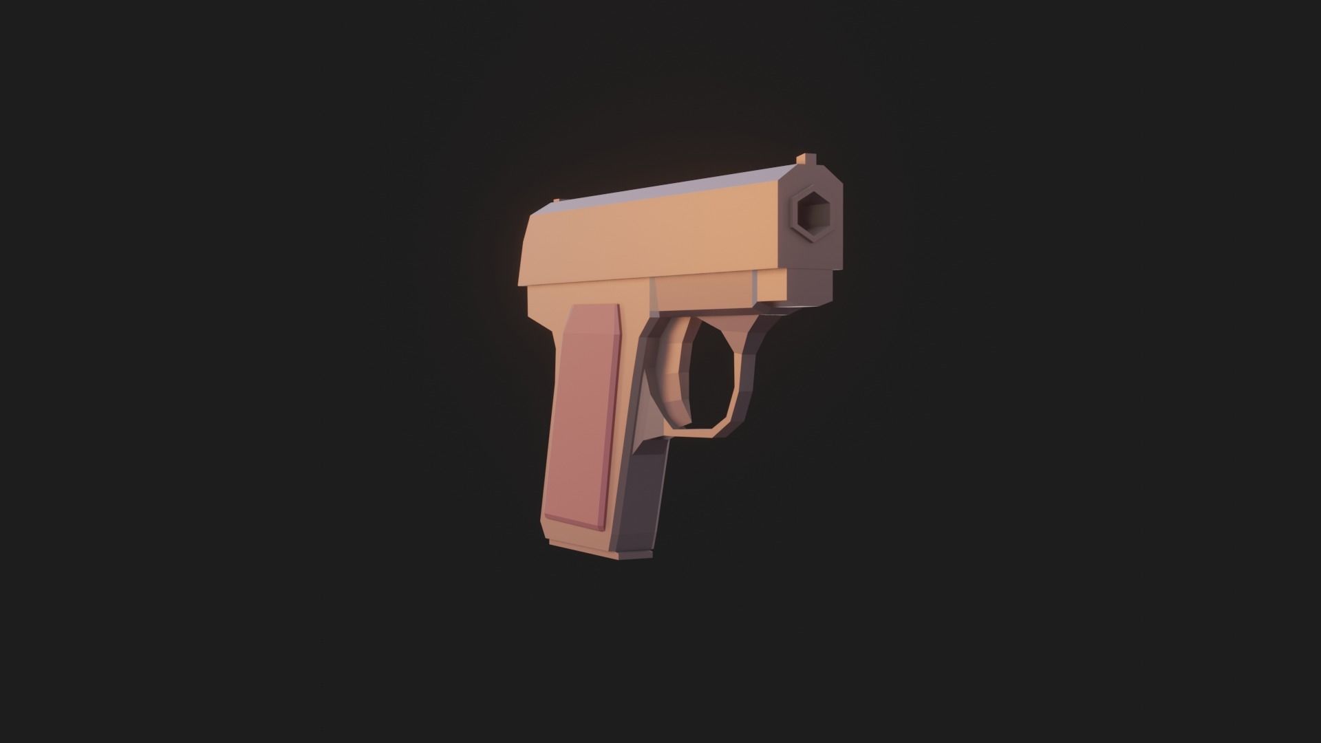 Weaponies - Colt25 Low-poly 3D model_2