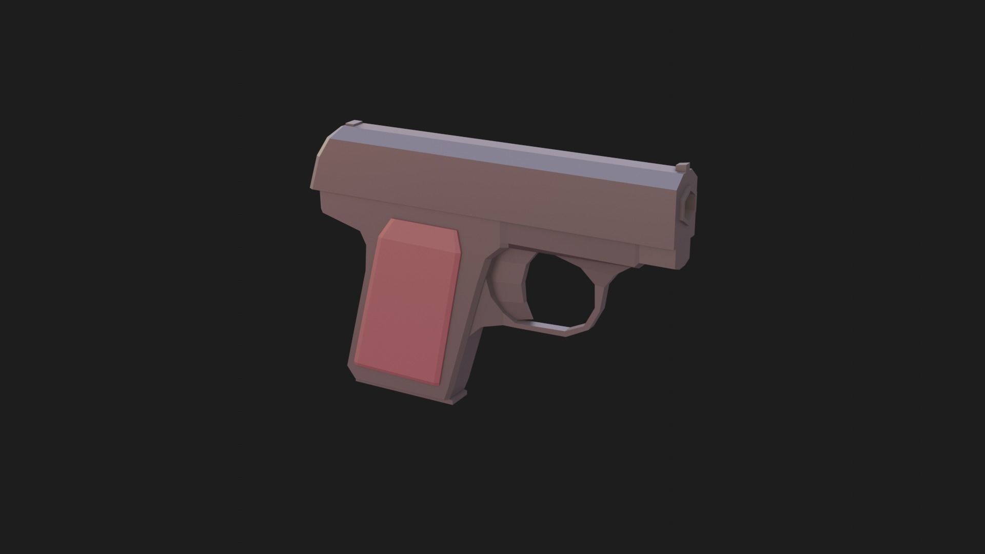 Weaponies - Colt25 Low-poly 3D model_1