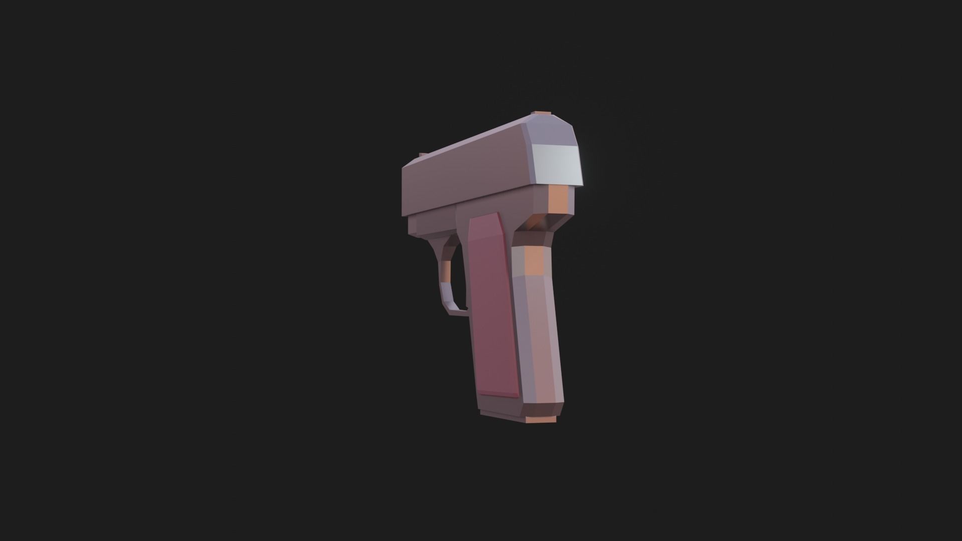 Weaponies - Colt25 Low-poly 3D model_8