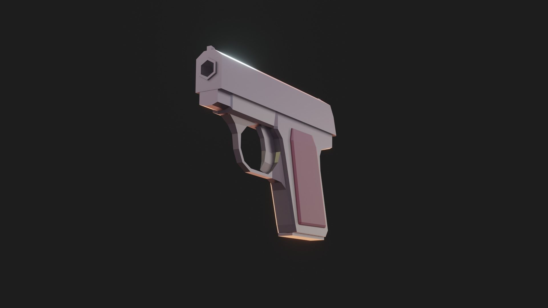 Weaponies - Colt25 Low-poly 3D model_3