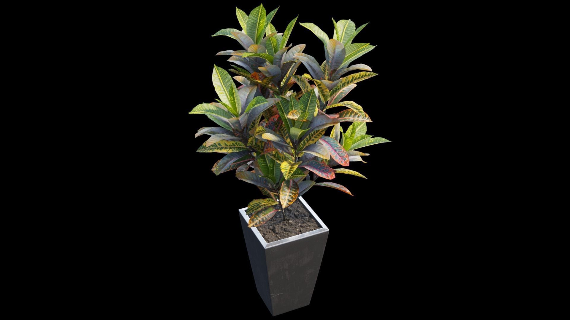 Pots and Planters set 01 3D model_7